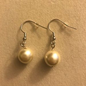 Faux Pearl Earrings